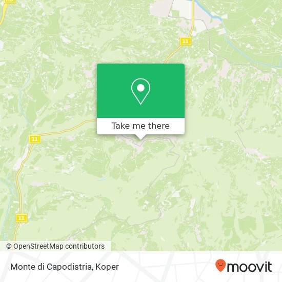 Monte di Capodistria map