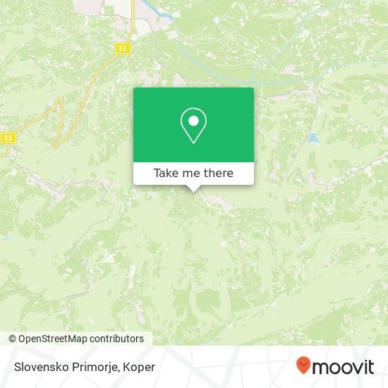 Slovensko Primorje map