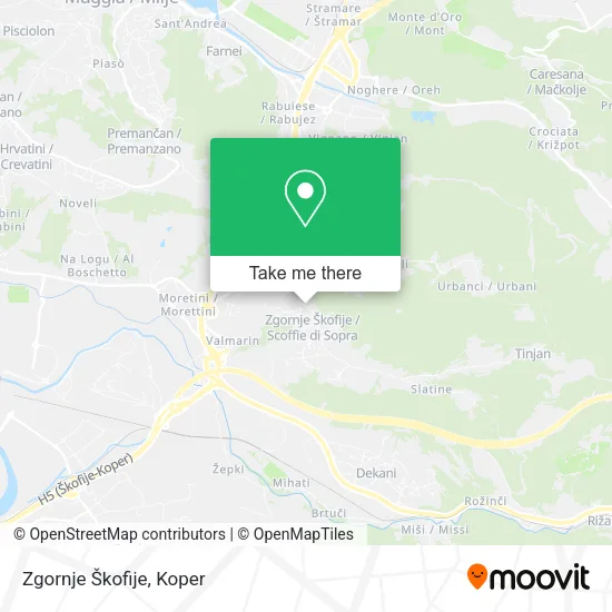 Zgornje Škofije map