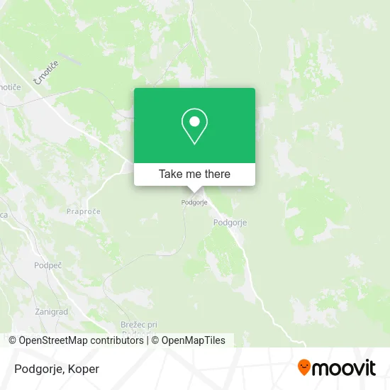 Podgorje map