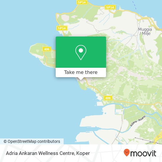 Adria Ankaran Wellness Centre map