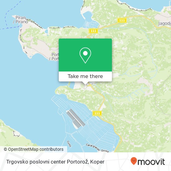 Trgovsko poslovni center Portorož map