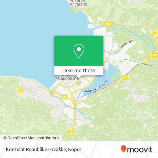 Konzulat Republike Hrvaške map