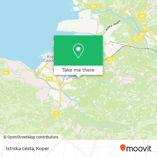 Istrska cesta map