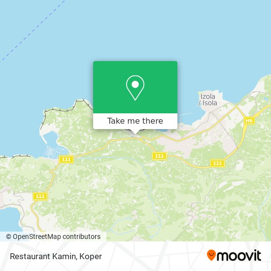 Restaurant Kamin map