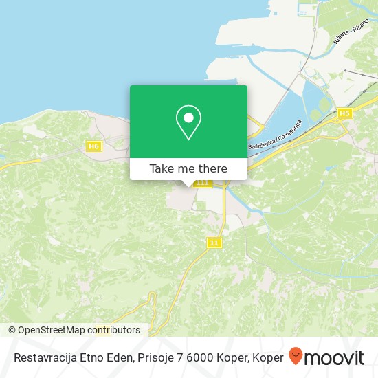 Restavracija Etno Eden, Prisoje 7 6000 Koper map