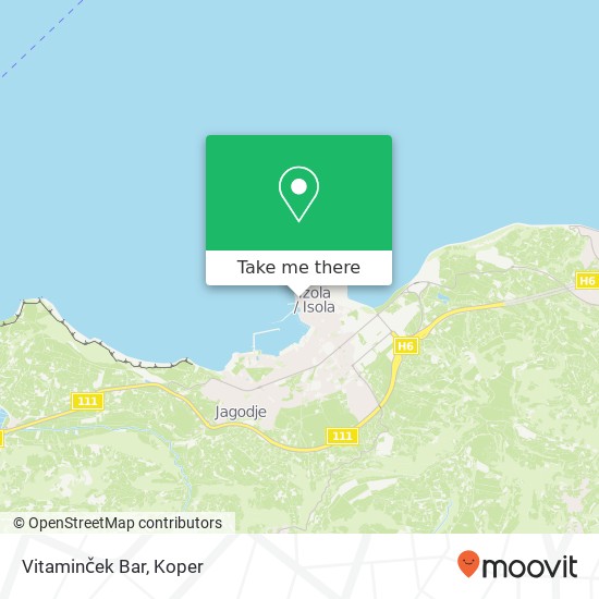 Vitaminček Bar, Kopaliska ulica 4 6310 Izola map