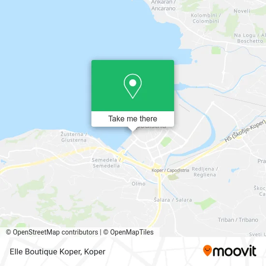 Elle Boutique Koper map