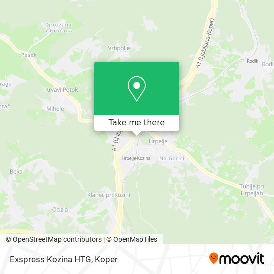 Exspress Kozina HTG map