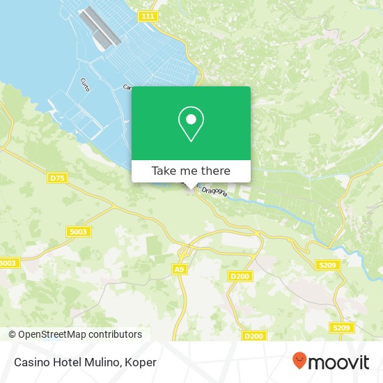 Casino Hotel Mulino map