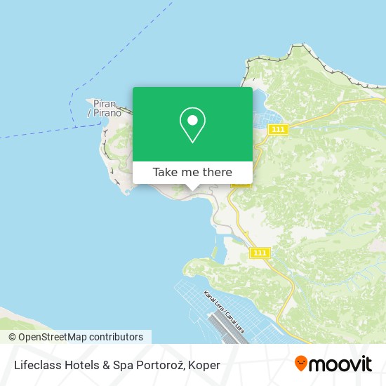 Lifeclass Hotels & Spa Portorož map