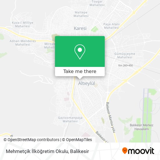 Mehmetçik İlköğretim Okulu map