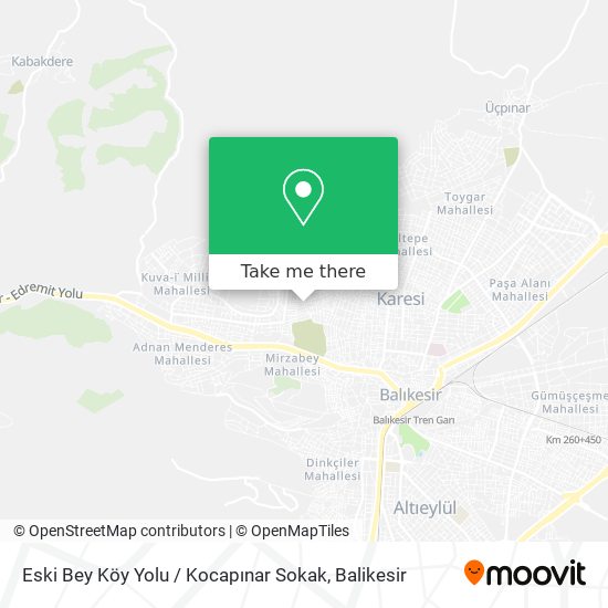 Eski Bey Köy Yolu / Kocapınar Sokak map