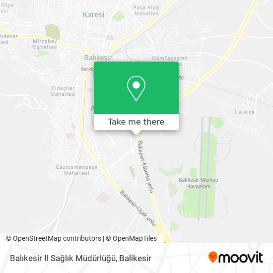 Balıkesir Il Sağlık Müdürlüğü map