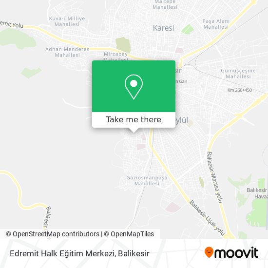 Edremit Halk Eğitim Merkezi map