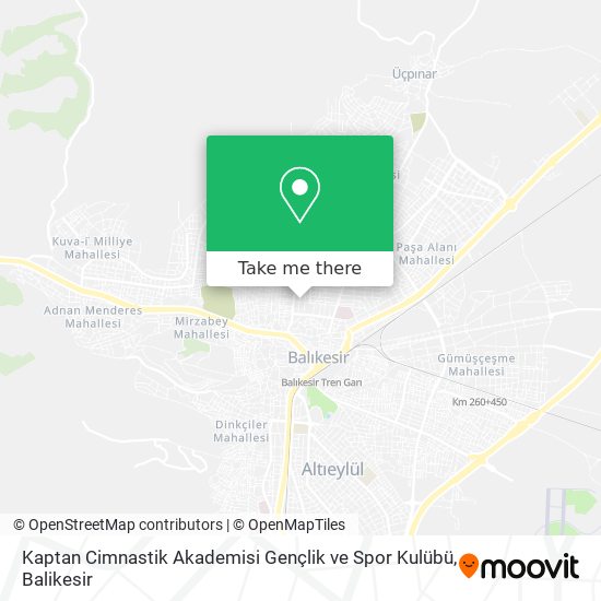 Kaptan Cimnastik Akademisi Gençlik ve Spor Kulübü map