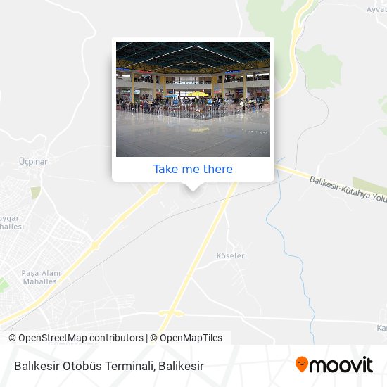 Balıkesir Otobüs Terminali map