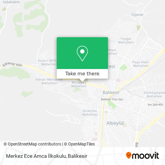 Merkez Ece Amca İlkokulu map