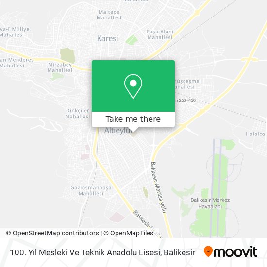100. Yıl Mesleki Ve Teknik Anadolu Lisesi map