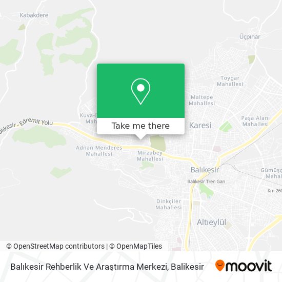 Balıkesir Rehberlik Ve Araştırma Merkezi map