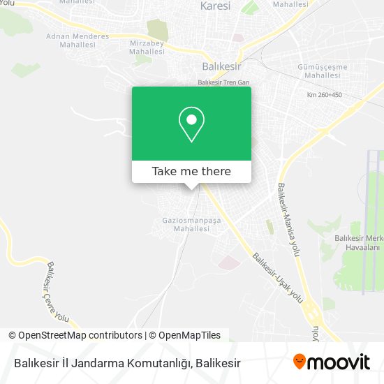 Balıkesir İl Jandarma Komutanlığı map