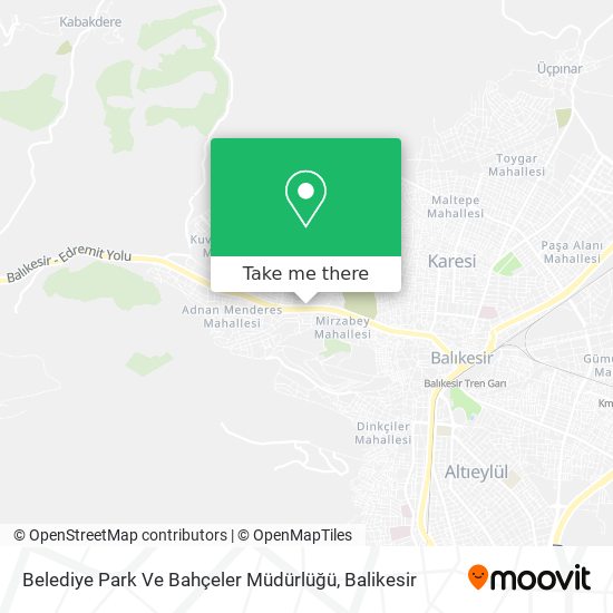 Belediye Park Ve Bahçeler Müdürlüğü map