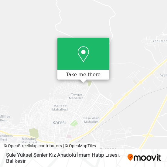 Şule Yüksel Şenler Kız Anadolu İmam Hatip Lisesi map