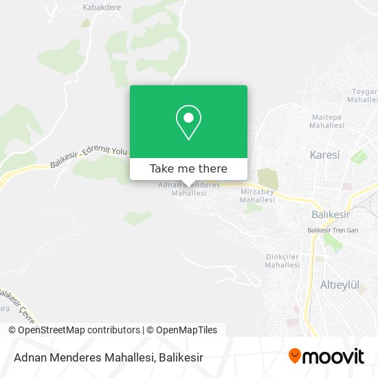 Adnan Menderes Mahallesi map