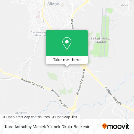 Kara Astsubay Meslek Yüksek Okulu map