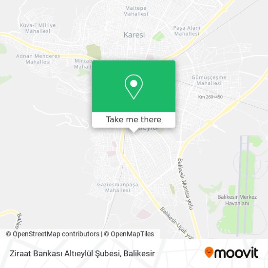 Ziraat Bankası Altıeylül Şubesi map