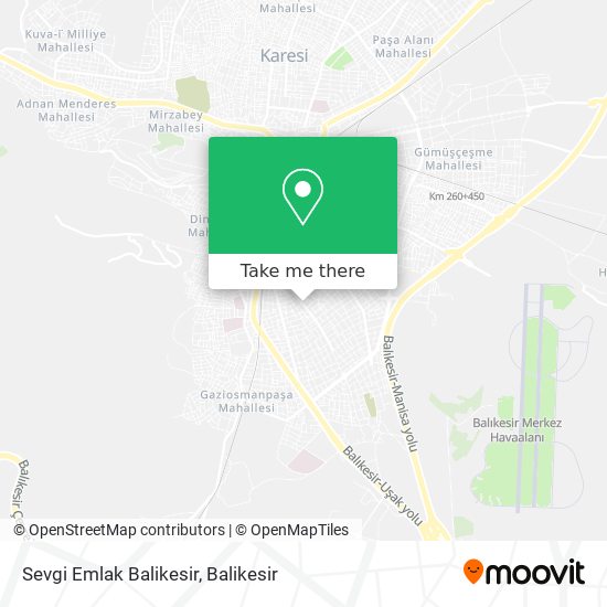 Sevgi Emlak Balikesir map
