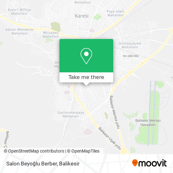 Salon Beyoğlu Berber map