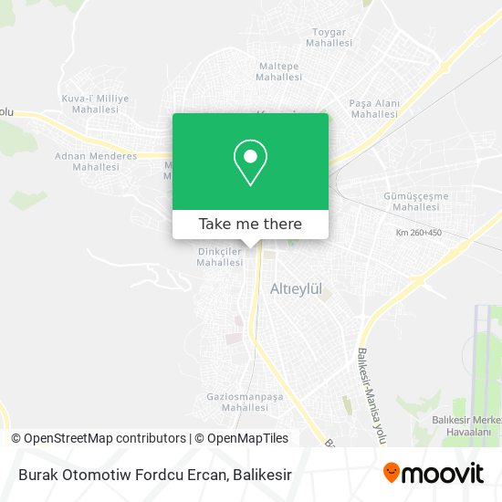 Burak Otomotiw Fordcu Ercan map