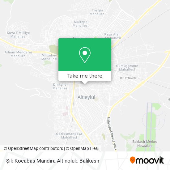 Şık Kocabaş Mandıra Altınoluk map