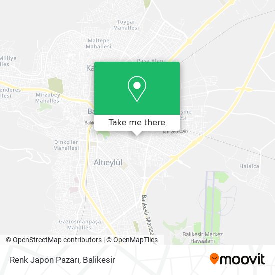 Renk Japon Pazarı map