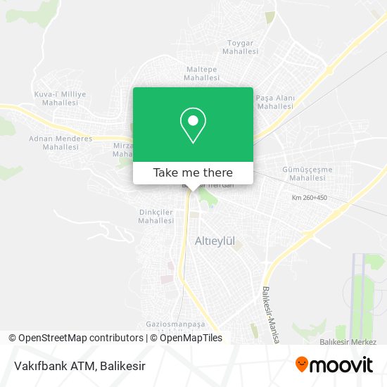 Vakıfbank ATM map
