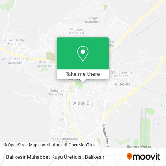 Balıkesir Muhabbet Kuşu Üreticisi map