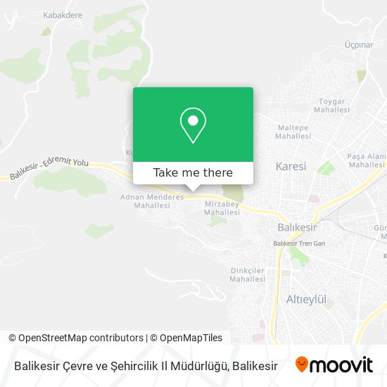 Balikesir Çevre ve Şehircilik Il Müdürlüğü map