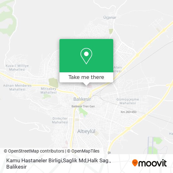 Kamu Hastaneler Birligi,Saglik Md,Halk Sag. map