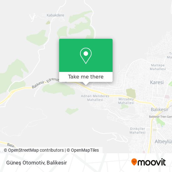 Güneş Otomotiv map