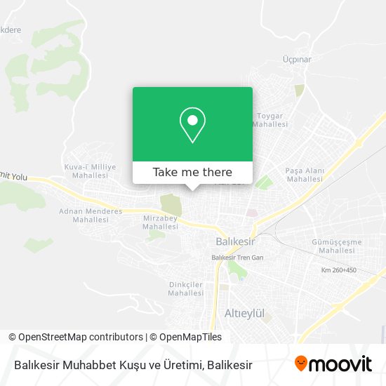 Balıkesir Muhabbet Kuşu ve Üretimi map