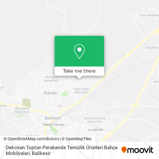 Dekosan Toptan Perakende Temizlik Ürünleri Bahçe Mobilyalari map