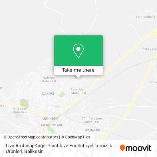 Liva Ambalaj-Kağit-Plastik ve Endüstriyel Temizlik Ürünleri map