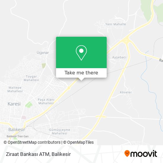 Ziraat Bankası ATM map