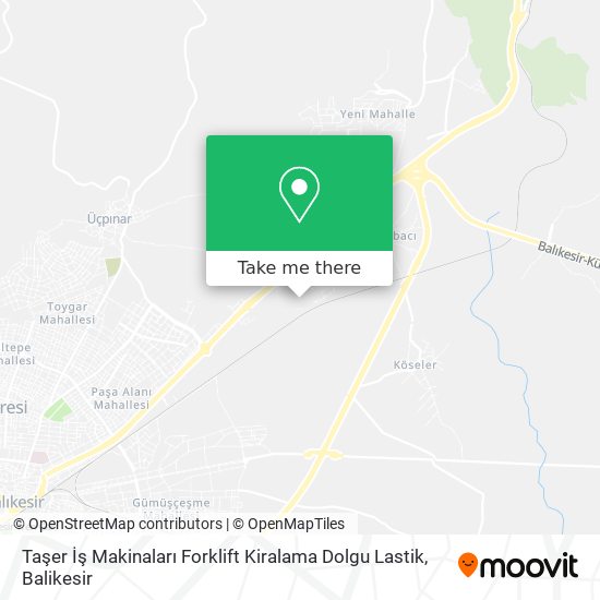 Taşer İş Makinaları Forklift Kiralama Dolgu Lastik map