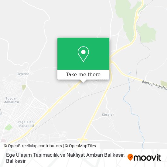 Ege Ulaşım Taşımacılık ve Nakliyat Ambarı Balıkesir map