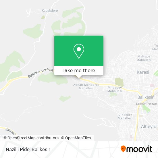 Nazilli Pide map