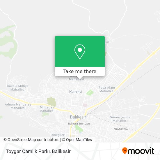 Toygar Çamlık Parkı map