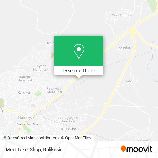 Mert Tekel Shop map