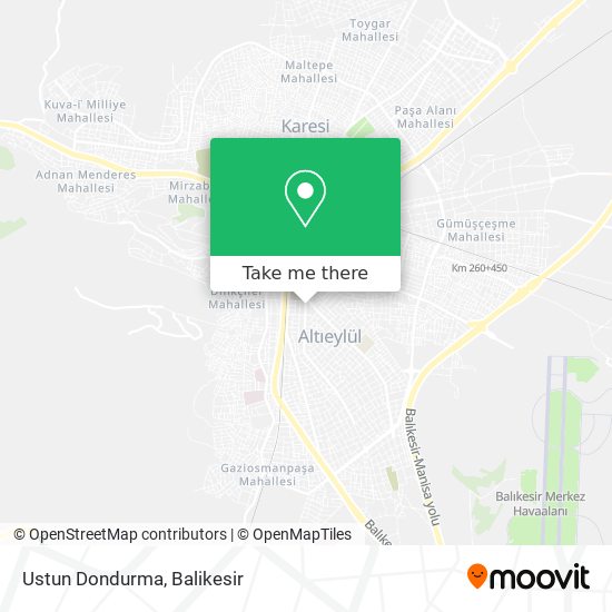 Ustun Dondurma map
